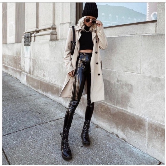 Spanx Faux Patent Leather Leggings - Picture 2 of 16